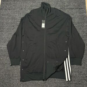 Y-3 Yohji Yamamoto Adidas Jacket Men L Black STP Matt Track Snap Coat Authentic